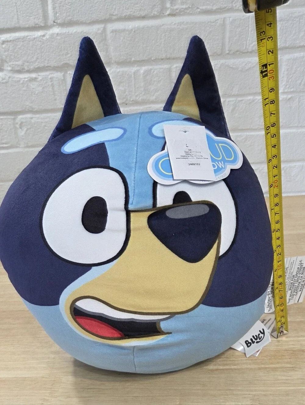 Bluey Kids Plush Cloud Travel Neck Pillow